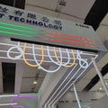 360 Degree RGB Addressable Neon LED Strip RGBIC Flexible Dream Colorful Rope Light Braid Round Neon Lights