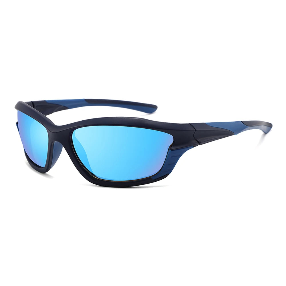 CONCHEN China Wholesale Outdoor Shades PC Frame Mirror Sun Glasses Custom Logo Print Cycling Sports Sunglasses Polarized for Men