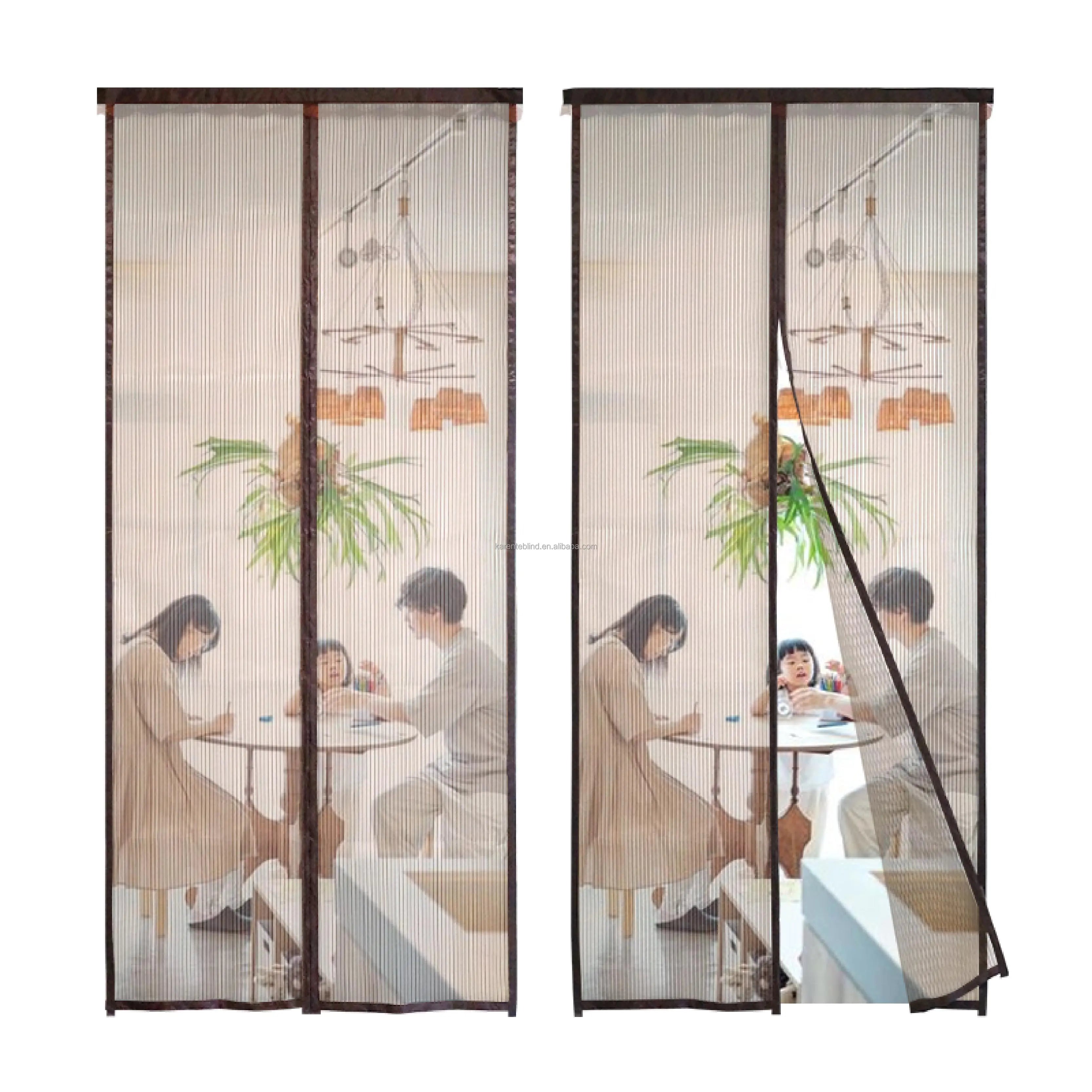 Aura Shade Summer Hot Salepunch-free Magnetic Strip Door Curtains Fly Prevention Insect Screen Waterproof Polyester  Shutters