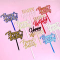 New Arrival Custom Acrylic Cake Toppers Happy Birthday Design for Christmas Graduation Easter Parties Cake Decoration