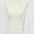 Wholesale Net Nigerian Wedding Lace Fabric African White Water Soluble Cord Lace Fabric