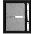Factory Direct Selling Stationary A5 Plain Notebook+32GB USB Flash Drive+ Black Refill Metal Pen Luxury Gift Set