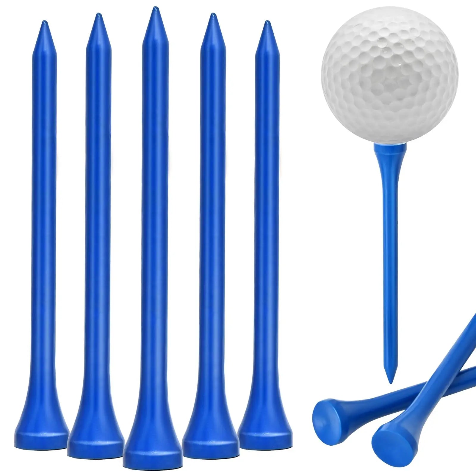 Manufacturer's Popular Golf Tees Hot Selling Colored Bamboo Ball Practice Tees with Color Matching Ball Holder