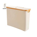 KUYUE Toilet Paper Storage Basket with Lid Bamboo Toilet Paper Storage Holder Stand Organizer for Bathroom