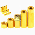M1.8 L=1.5-30mm Round Spacer Stud Extend Long Nut Spacing Screw Thumb Nut Female Thread Hollow Pillar Column Brass Standoff