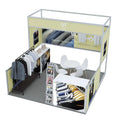 Custom 10*10ft Modular Tension Background Display Rack Aluminum Frame Clothing Booth for Trade Show Exhibition