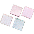 1-Pack 75x75mm Floral Striped Self-Adhesive Note Book Creative Stationery School Accessories With Four Selections Check List