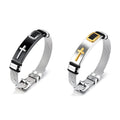 Retro Cross Stainless Steel Adjustable Bangles Anchor Design Men's Hip Hop Jewelry Gift Wholesale