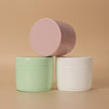Wholesale High Quality 1000ml Conditioner Body Lotion Packaging Jar With Screw Cap Pink Green PET Eco-Friendly Plastic Jar
