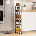 Wholesale Multipurpose 3/4/5 Tier Kitchen Corner Storage Rack Shelf with Wheels
