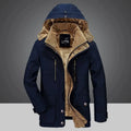 Hot Sale Winter Warm Outdoor Long Mens Fleece Thick Padded Jacket for Men