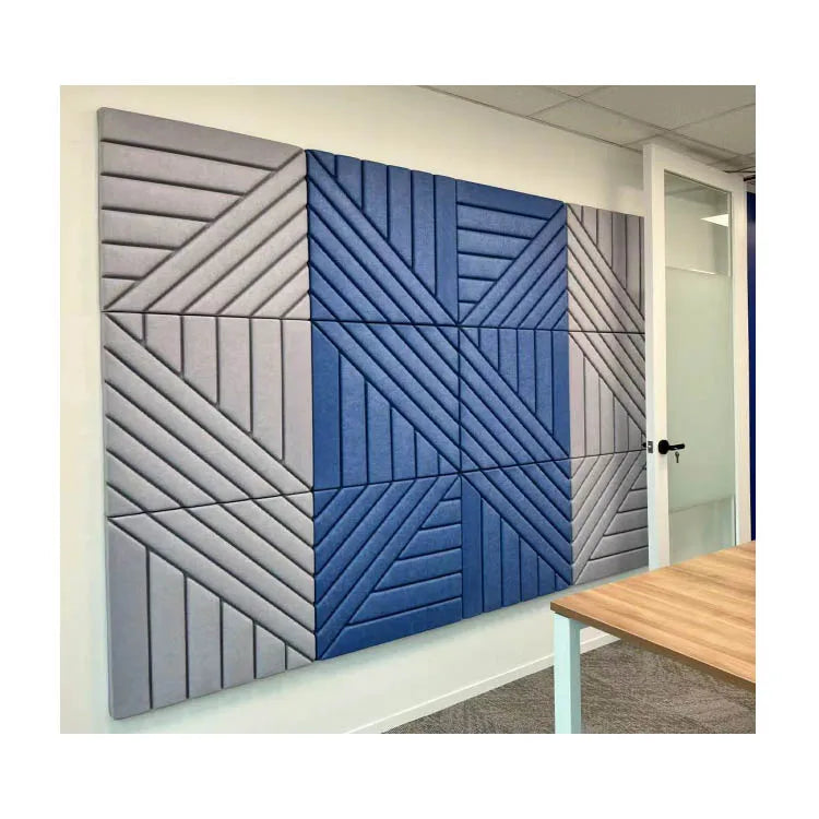 Romelody China Factory Custom Processing PET 3D Stereo Sound Absorbing Panel Thermoformed Polyester Fiber Felt Graphic Design