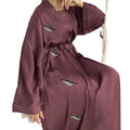 2023 Luxury Embroidered Dubai Abaya for Women Open Cardigan Robe with Polyester Material Ramadan Kaftan Islamic Clothing Turkey