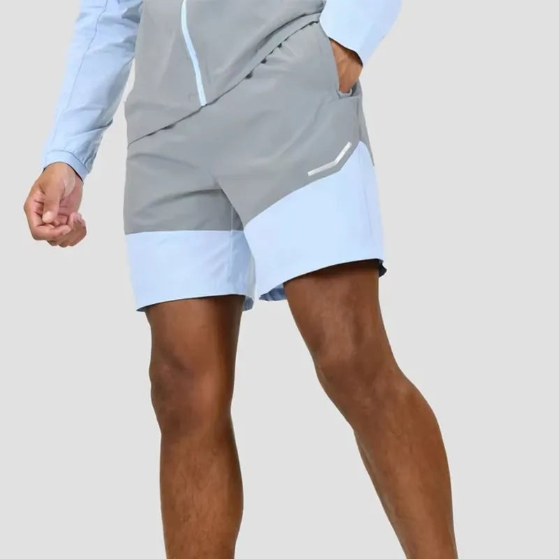 Custom Logo Summer Men's Sports Gym Shorts Lightweight Breathable Contrast Men Shorts