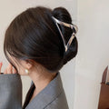Para El Cabello Moda 2023 New Design Silver Metal Shark Hair Claw Clip Fashion 10cm Hair Clip Claw for Women