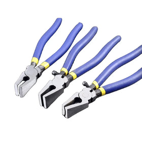 Customized DIY Crimping Glass Pliers 200-250mm Plastic Molded Handle OEM End Cutting Plier