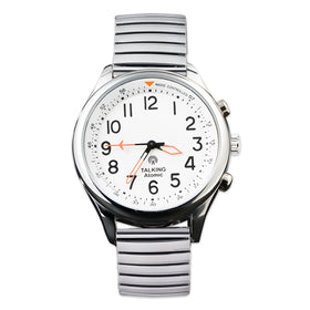 English/German/French Atomic Talking Watch Time and Date With Loud Voice Alarm Watch for Visually Impaired and Old People