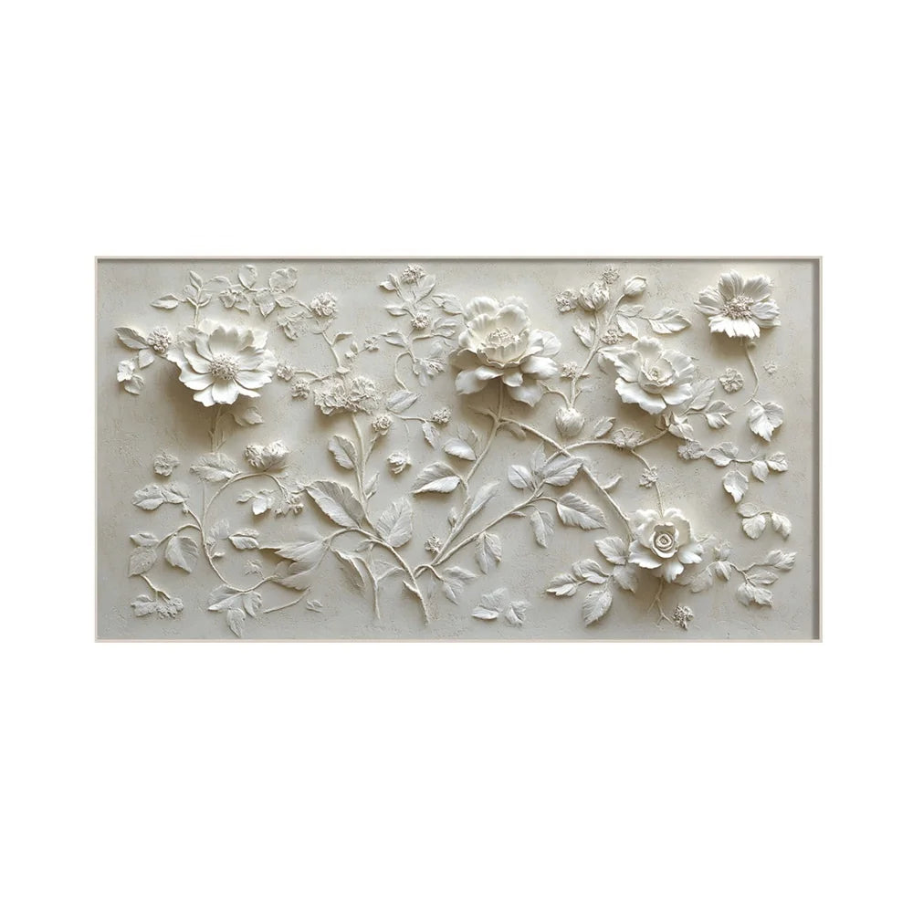 Custom Wholesale Decorative Luxury Home Decoration Flower 3D Hand-Drawn Wall Art Painting Customization Hotel Artwork