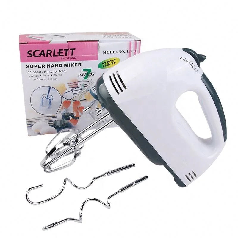 Household 7-speed Electric Hand-held Egg White Cream Mixer Multi-function Baking Egg Beater