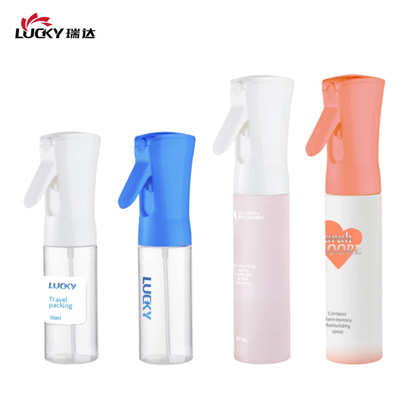 50ML 80ML Environment-friendly All Plastic Perfume Sprayer Bottle Personal Care Travel Reusable Fine Mist Hair Spray Bottle