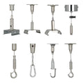 Self-locking Aluminum Carabiner Tension Spring Coil Tool Lanyard