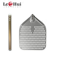 Pizza Peel Perforated Aluminium Alloy Pizza Peel Shovel 30cm Pizza Peel Whth 36cm Handle Folding  Pizza Turning Peel