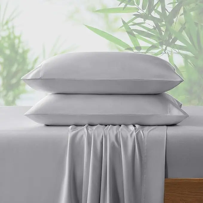 100% Bamboo Bedding Set New Color Soft Breathable Cooling Bedding Sheets Set 300TC Natural Bamboo Bed Sheets Set
