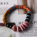 Popular Natural Stone Beads Bracelet Making Kits Women Thick Colorful Women's Beaded Bracelets