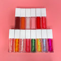 Cruelty Free Herbal Moisturizing Plumping Lip Oil with Custom Logo Packaging Fruit Flavor Private Label