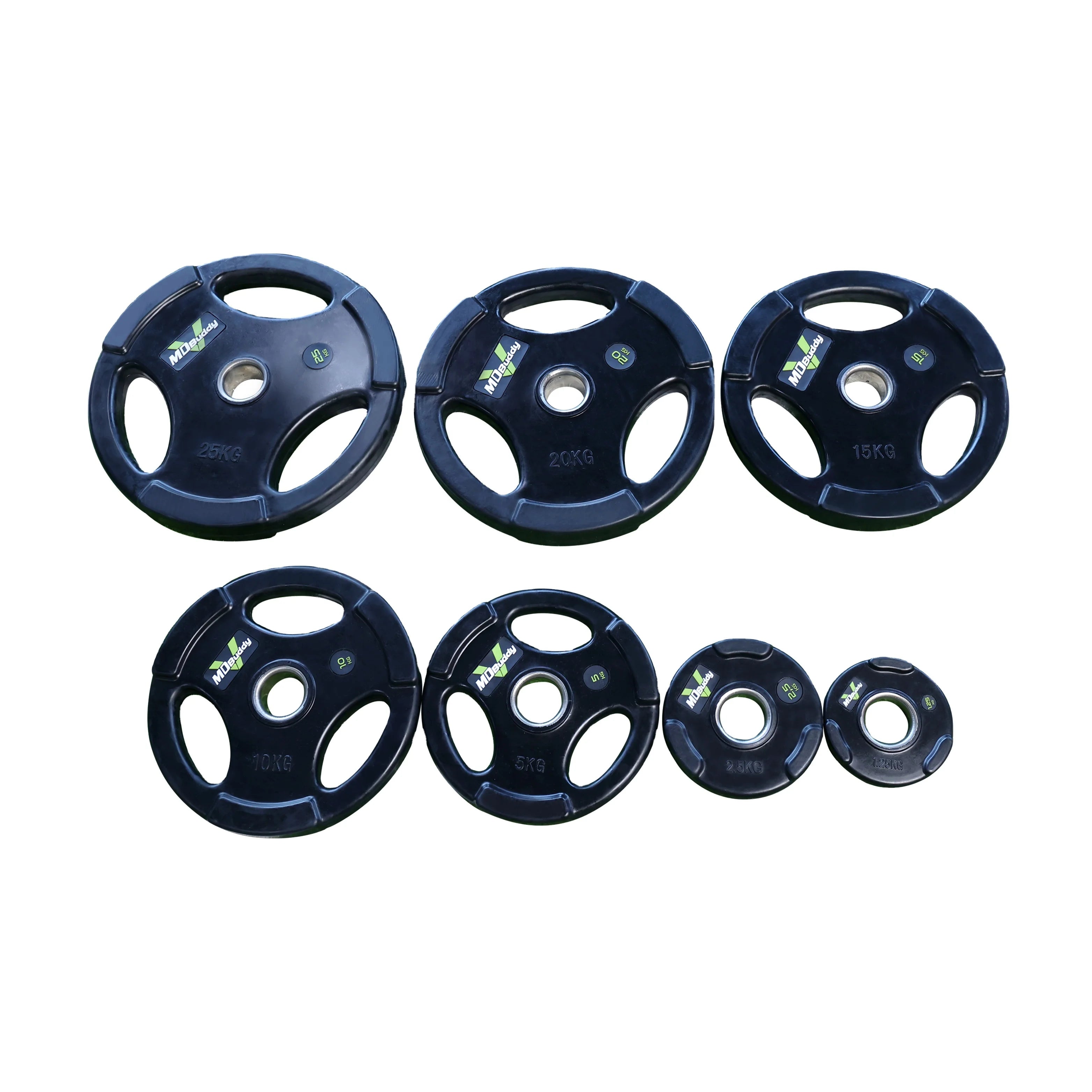 MDBuddy Rubber Coated OP Plates OEM&ODM 2-Inch Iron Weight Strength Training Weightlifting