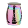 Vintage Stainless Steel Lock Shape Cremation Ashes Urn Keepsake Memorial Funnel for Anniversary