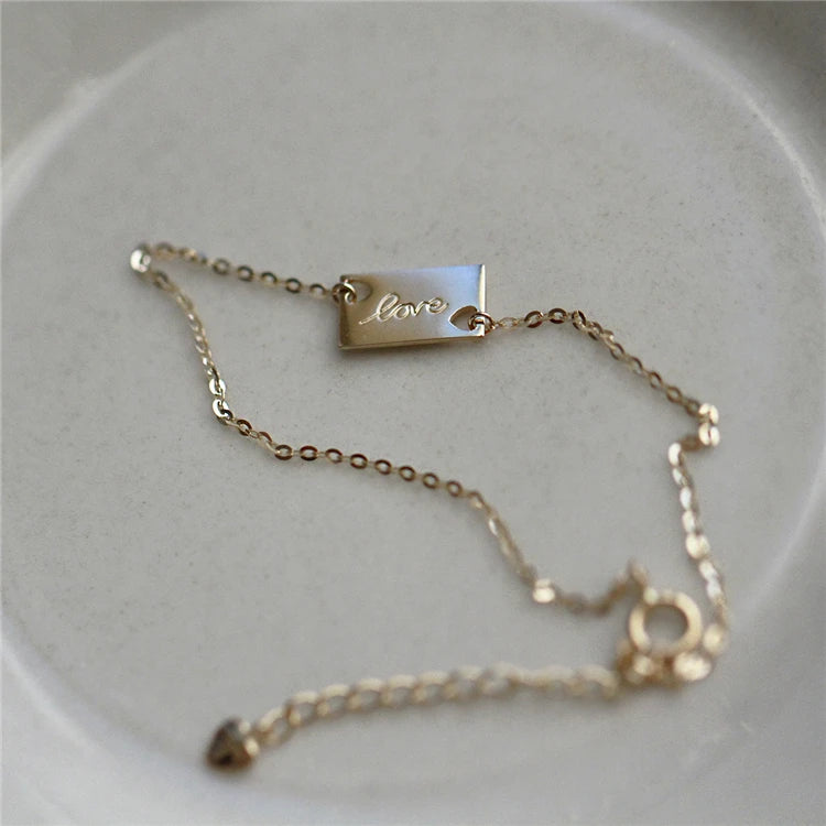 Gold Plated S925 Custom Engraved Bracelet Fashion Woman Bracelets & Bangles