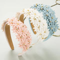 2023 New Trend Fresh Colorful Flowers Rhinestone Headband Bride Retro Headwear for Woman Hair Accessories Wholesale