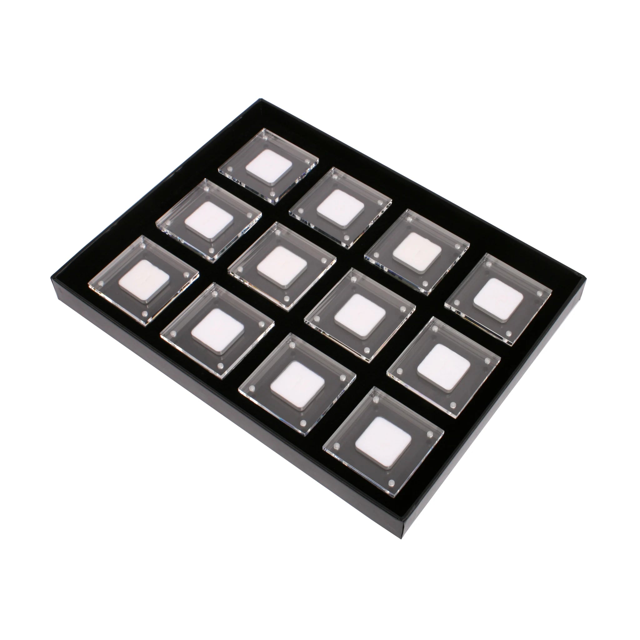 GemTrue Hot Sale Acrylic Material Gem Holder case Diamond Gem Container Stone showcase Gem Pearl Bead Holder