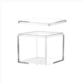 Clear Plastic Candy Boxes 80x80x60mm Acrylic Favor Box With Lid