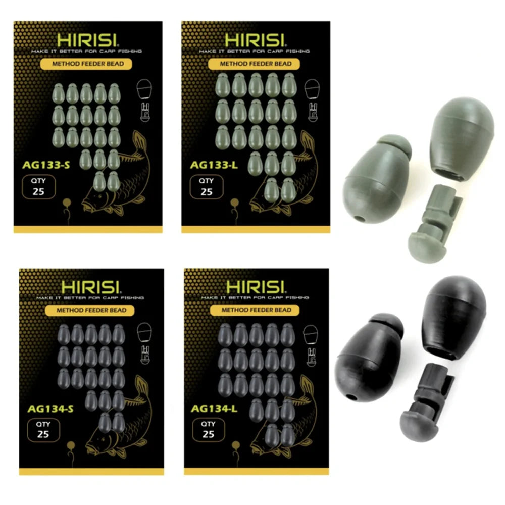Hirisi Quick Change Beads Carp Fishing Tackle for Hook Links Method Feeders Line Holder AG133