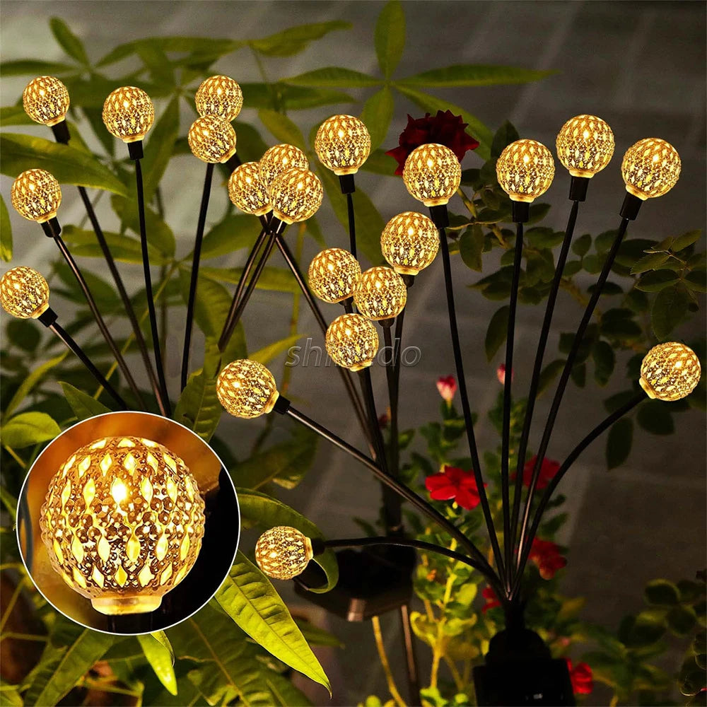 Outdoor Waterproof LED Solar Light Garden Decoration Landscape Lights Firefly Garden Lamp Courtyard Garden Pathway Light