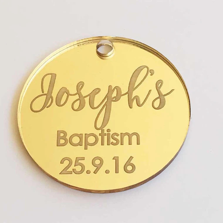New Creative Design Polygon Round Heart-Shaped Acrylic Tag