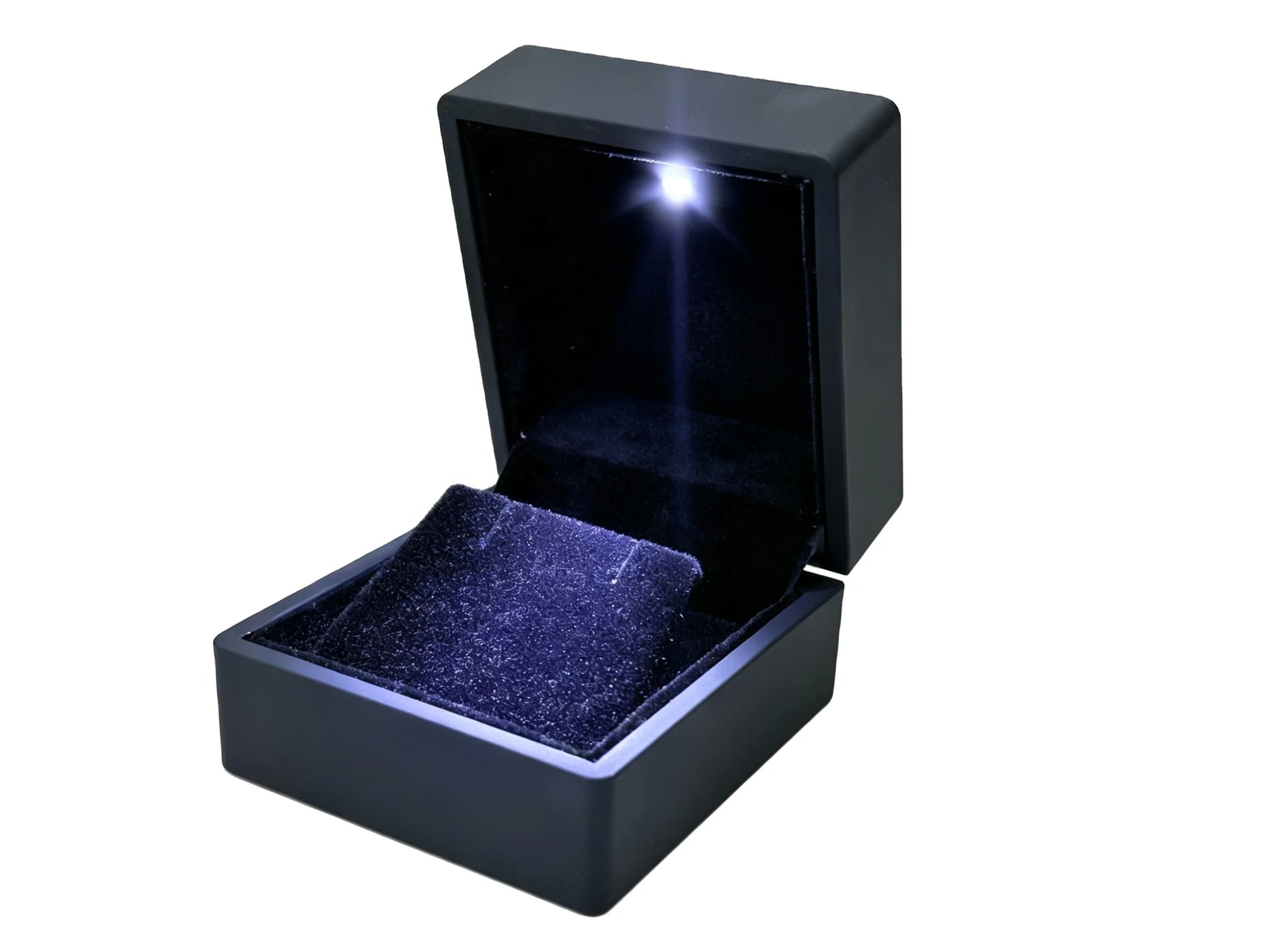 Stock Black LED Earring Box LED Jewelry Box