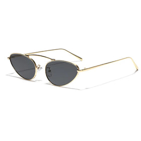 Hot High Quality Cat Eye Metal Eyeglasses Frames Uv400 Punk Fashion Sunglasses Women Custom logo Wholesale Triangle Eyewear