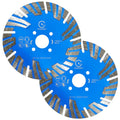 OEM Industrial 4.5Inch Blue Hot Pressed Diamond Saw Blade Protection Teeth for Dry Cutting Granite Stones High Efficiency