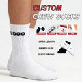Breathable Compression Transparent Crew Socks with Cuff Logo Free Samples & Custom Packaging for Trade