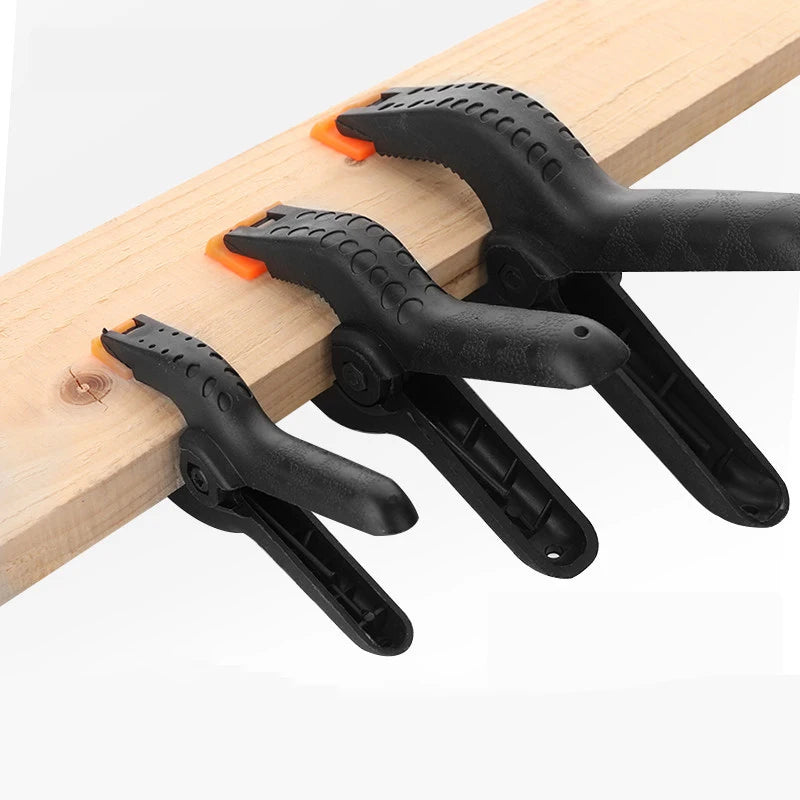 2/3/4/6/9 Inch Spring Clamps DIY Woodworking Tools Plastic Nylon Clamps for Woodworking Spring Clip Photo Studio Background