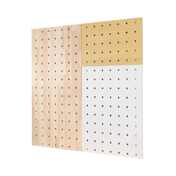 Wall Mount Eco-Friendly Farmhouse Decor Wood Polished Pegboard