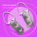 TS-K009 Iron Zinc Finish Double Holes Thick Wire Picture Frame D-Ring Hanger 200PACK