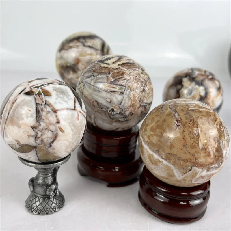 Wholesale Crystals Healing Stones Gobi Eye Agate Sphere Crystal Ball for Sale