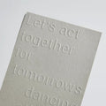 Custom Shape 300-800gsm Embossed Thank You Business Paper Card With Debossed Logo Printing Card
