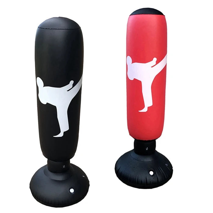 Custom Foldable Portable Strong Pvc Fitness Kid Toy Boxing Inflatable Tumble Bag Punching Boxing