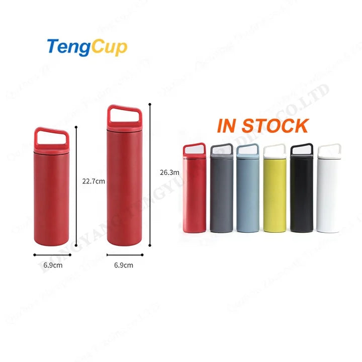 TY Custom 480ml 600ml Portable Thermal Water Bottle Free Vacuum Insulated 304 Stainless Steel Eco-Friendly with Lid