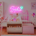 Rebow Drop Shipping Wall Mounted Happy Birthday Custom Acrylic Neon Signs Led Neon Light for Room Home Wedding Party Decor